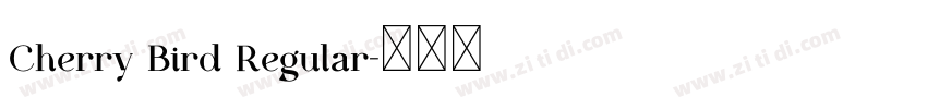 Cherry Bird Regular字体转换